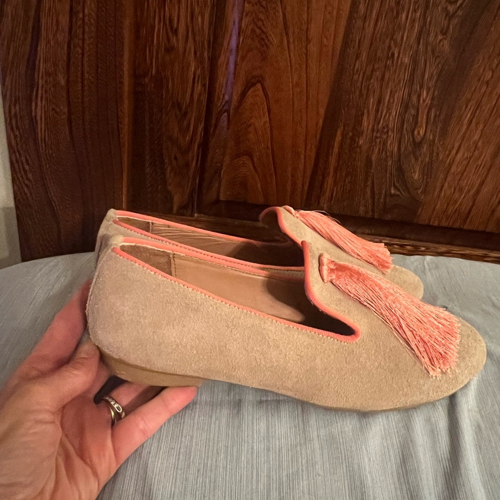 Silvia Cobos Tan Leather, Suede Like, Women’s Size 7 Slip On Shoes, new with tag - Picture 2 of 10